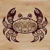 Wild Animal Clip Art Vector A detailed illustration of a wild animal crab with intricate features.