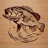 Free Vector Fish Design Downloadable SVG Image of a Crappie fish in detailed vector format.