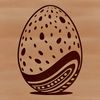 Decorated Easter Egg Graphic Design SVG graphic design of a decorated Easter egg