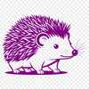 A small, spiny mammal with rounded body and sharp quills.