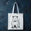 Vector Graphic Capybara Design A large rodent native to South America, rendered as a vector graphic for easy editing.