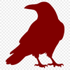 Illustrative crow silhouette in vector format.