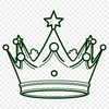 Intricate Crown Vector Image A customizable clip art design of a regal-style crown with intricate details.