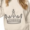 A vector design of a regal crown with ornate details, suitable for use in various digital formats.