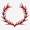 Christian Symbol Iconography A 2D vector representation of the Crown of Thorns, a Christian symbol with thorny branches.