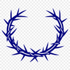 Beautiful Thorns Illustration A symbol from Christian tradition, this SVG graphic depicts a crown made of thorns.