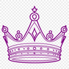 Regal Design A detailed crown design created in vector format for digital use.