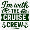 A colorful illustration of a cruise quote with fun typography on a white background.