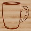Free Vector Coffee Mug Art A white ceramic cup with a handle, suitable for hot or cold drinks, designed as a vector graphic.