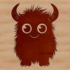 A friendly monster character created in vector format for various design applications.