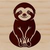 Cute Animal Vector Art Download An illustration of a cute sloth, suitable for use as vector art in graphic design.
