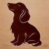 Free SVG Clip Art of a Dachshund Vector illustration of a sitting dachshund breed dog as a digital clip art.