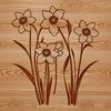 Daffodil Bouquet SVG Illustration A stylized illustration of a daffodil flower, suitable for vector art projects.