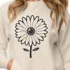 Beautiful Hand-Drawn Daisy Icon A high-quality vector design of a single daisy in a clean and minimalist style.