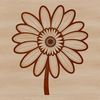 Free Vector Daisy Clipart A digital clip art design featuring a simple daisy with petals and center.
