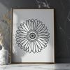 Beautiful Daisy Clip Art SVG A detailed illustration of a daisy flower with multiple petals.