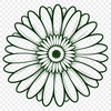 SVG Flower Artwork Download A detailed illustration of a daisy flower with petals and center, designed as vector art.