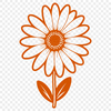 Daisy Vector Graphic A high-quality SVG graphic of a daisy, ideal for digital designs and crafts.