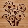 Single Petal Delight - Vector Flower Design A single white daisy flower with yellow center, suitable for vector design.