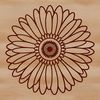 Free Scalable Daisy Illustration A simple, scalable daisy illustration suitable for digital design and printing.