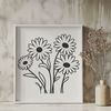 Beautiful Daisy Clip Art A high-quality daisy clip art design available for commercial or personal use as a digital SVG file.