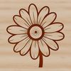 Beautiful Hand-Drawn Daisy Clip Art A simple daisy flower illustration made in vector format.