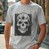 Beautiful Gothic Style Skull Design A stylized Gothic-style skull illustration in vector format.