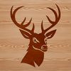 Free Vector Deer Head Design An illustration of a deer's head with a wild animal theme.