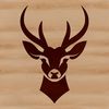 Wildlife Illustration - Deer Head SVG Design A stylized illustration of a deer's head, suitable for vector art designs.