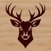 Wild Deer Illustration for Vector Design An illustration of a wild animal's head, specifically a deer, suitable for vector design and cutting machine projects.