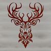Elegant Wild Deer Portrait A detailed illustration of a deer's head with intricate details, suitable for vector graphics.