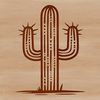 A single succulent cactus plant growing in a desert landscape, suitable for gardening and nature-inspired designs.