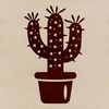Prickly Desert Flower SVG A desert-dwelling cactus plant with spines, suitable for vector graphics and illustrations.