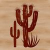 An illustration of a single cactus with intricate details, suitable for vector design and graphics projects.