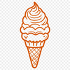 Colorful Ice Cream Vector Graphic A vector graphic depiction of an ice cream treat.