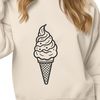 Delicious Summer Dessert Design Vector design of an ice cream dessert on a stick.