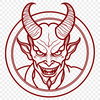 Satan Vector Icon An iconic representation of satan in a vector format suitable for digital use.