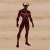Black Outline Illustration of the Devil A stylized illustration of the devil in black outline, suitable for vector art projects.