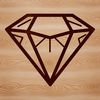 A geometric shape with sharp points and straight edges, suitable for vector art designs.