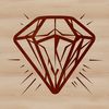 Sparkling Diamond Shape SVG Vector Art A digital representation of a diamond shape made with vector art.
