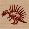 A detailed, scalable graphic of a dinosaur from the ancient world.