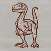 Free Scalable Dinosaur Graphic A digital dinosaur design created as a scalable SVG graphic.
