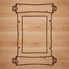 A traditional scroll with a rolled up parchment surface, suitable for graduation or academic ceremonies.