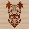 Doberman Head Vector Illustration A detailed vector illustration of a Doberman Pinscher's head, suitable for digital designs and crafts.