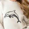 Modern Dolphin Illustration Dolphin illustration in a simple and modern design style.