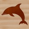 Dolphin Silhouette Vector Design A simple silhouette of a dolphin in vector format.