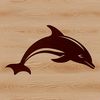 Beautiful Sea Creature Vector Image An illustration of a dolphin in the ocean, suitable for cutting machine designs.