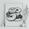 Colorful Donut Graphic Vector Art Colorful donut graphic created as vector art for commercial and personal projects.