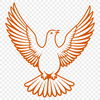 Digital Dove Clip Art A digital representation of a dove in vector format.