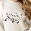 Beautiful Dove Silhouette SVG Download A detailed illustration of a dove bird in vector format.
